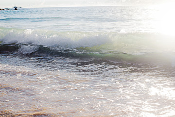 Afternoon beach bright at Nai Thon Beach Phuket Thailand