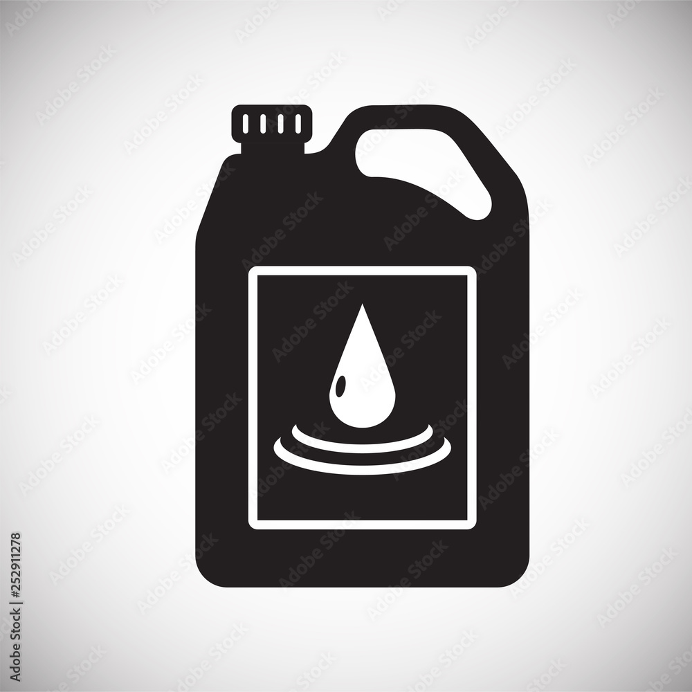 Poster car oil icon on background for graphic and web design. simple vector sign. internet concept symbol f
