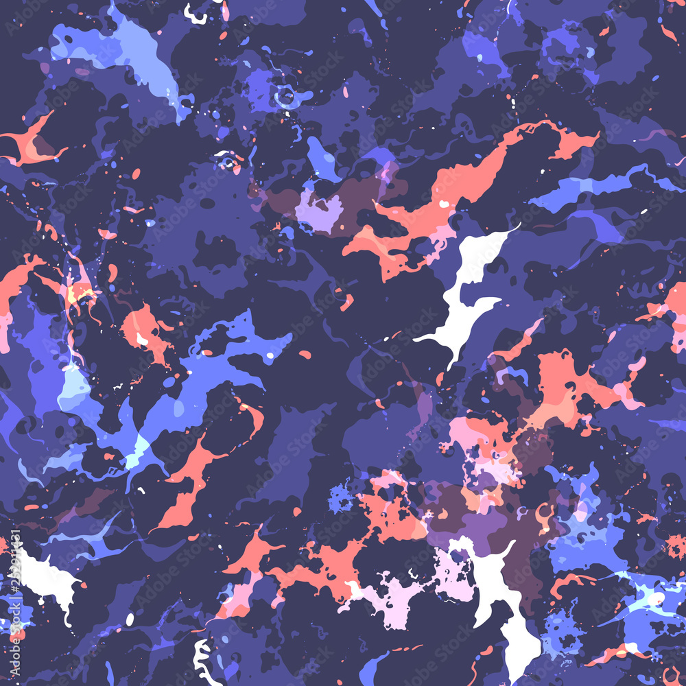Poster colorful paint splashes. seamless pattern with spots and divorces.
