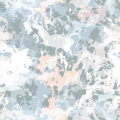 Colorful paint splashes. Seamless pattern with spots and divorces.