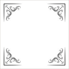 Vector vintage corners elements 