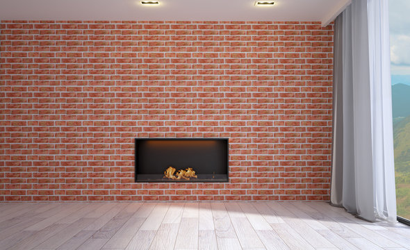 93 Ilustrações de Brick Fireplace - Getty Images