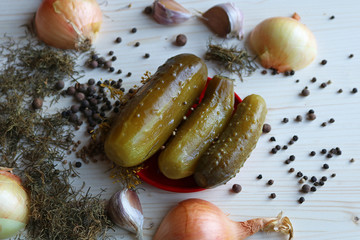 pickled cucumbers