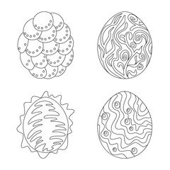 Vector design of dinosaur  and magic  symbol. Set of dinosaur  and fantasy stock vector illustration.