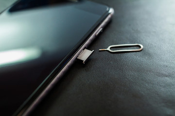 Nano sim card in the storage and card adapter eject sim , In the workplace really