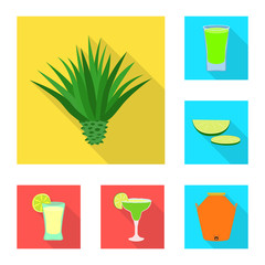 Isolated object of party and celebration symbol. Set of party and Latin stock symbol for web.