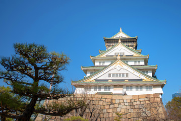 Osaka Castle in Osaka.