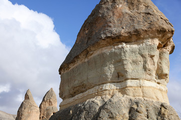 Beautiful Cappadocia mountains landscape. Explore Turkey concept