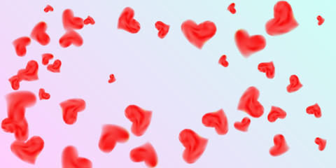 Hearts of confetti for valentines day