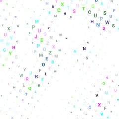 Abstract texture with letters.