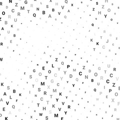 Abstract halftone texture with letters.