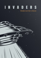 VIntage alien invasion poster