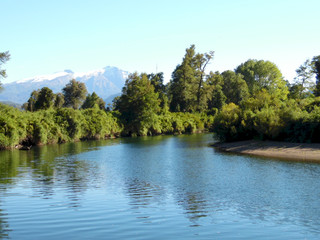 Obraz premium Cua Cua river in the south of Chile