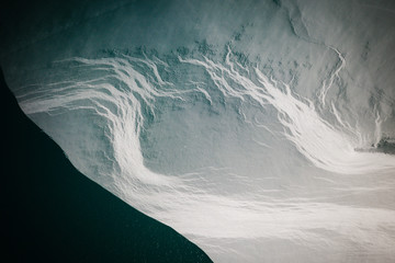 Aerial of Abstract Snow Landscape
