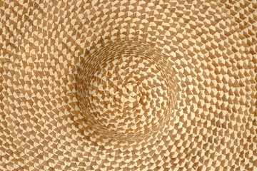 Fototapeta na wymiar Close up a dried plant grid pattern of an oriental lady hat for background backdrop 