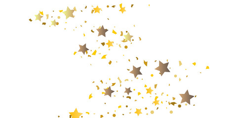 
Golden glitter confetti of stars.