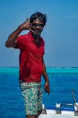 happy Young maldivian man portrait