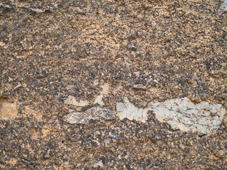 Abstract texture background of a stone wall with lichen