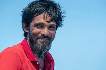 happy Young maldivian man portrait