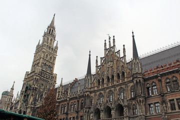 Fototapeta na wymiar Mayory of Munich in the Winter
