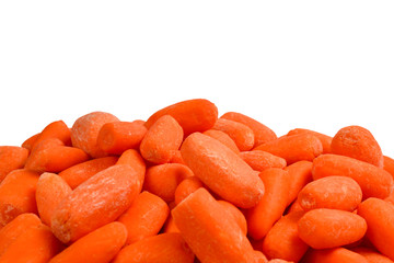 Little fresh carrots as a background. Snack.