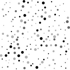 Scattered random black dots. Dark points dispersio