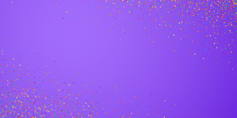 Festive confetti. Celebration stars. Childish brig