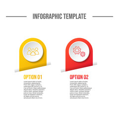 Concept of a colorful infographic with business icons - infographic template. Vector