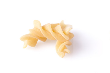 Raw food Italian Macaroni. Pasta isolated on white background.