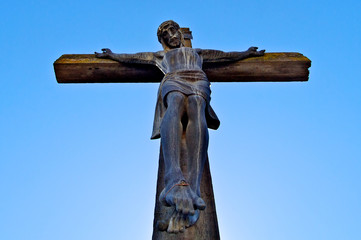 Fototapeta premium Crucifixion, Jesus Christ, Mission San Miguel, California 