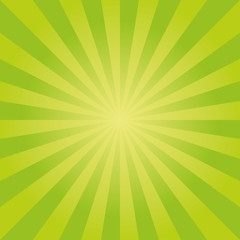 Sunburst vector pattern with green color palette.