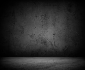 Empty grey floor and wall background