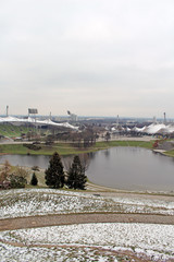 Olympia Parc of Munich in Winter
