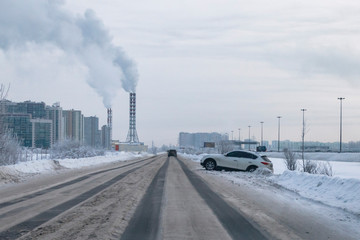 dangerous roads in winter, traffic accidents in winter