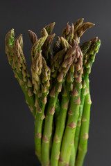 a bunch of fresh green asparagus