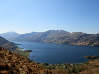 Ladhar Bheinn and the Knoydart peninsula across Loch Hourn from Beinn Sgritheall