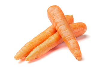 Carrot vegetable isolated on white background cutout