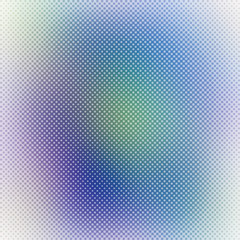 Holographic background, abstract gradient blurry background with halftone dots texture, colorful vector pop art background