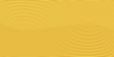 Pop art style banner design, modern wide screen print striped texture, halftone waves effect, abstract vector background in golden color