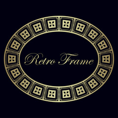 art deco vintage border frame