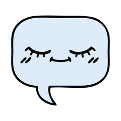 cute cartoon speech bubble