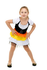 Fototapeta premium Fashionable little girl.