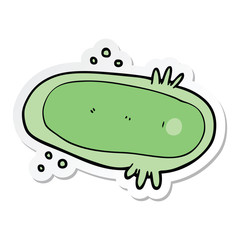sticker of a cartoon amoeba