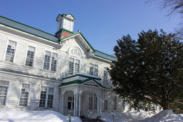 北海道大学 北大 古河記念講堂 冬