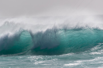 Capo Verde ocean waves seen from the beach