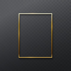 Fototapeta premium Vintage golden frame