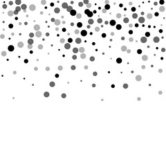 Scattered random black dots. Dark points dispersio
