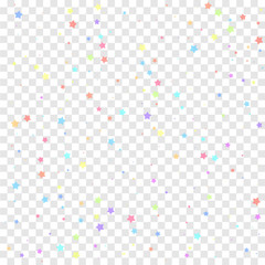 Festive confetti. Celebration stars. Colorful star