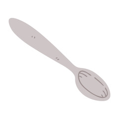 quirky hand drawn cartoon spoon