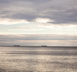 Ships lying in the roads in the Black Sea.